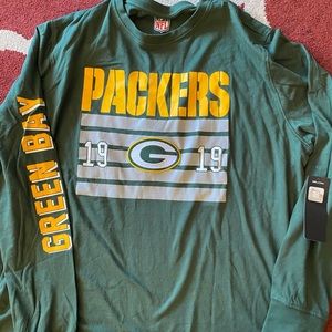 NFL Green Bay Packers Long Sleeve Tee - Green and Yellow